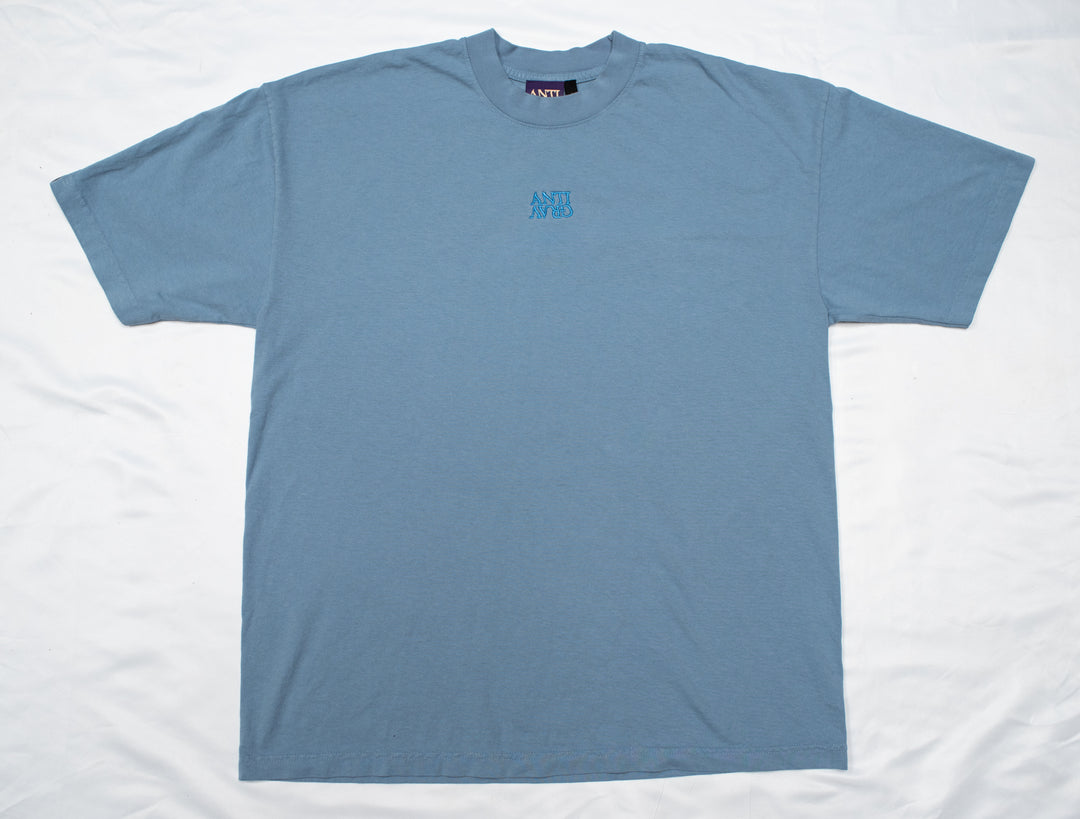 Stacked Embroidered Tee (Summer Haze)