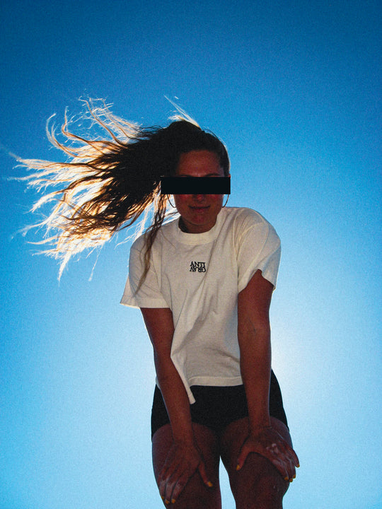 Stacked Embroidered Tee (Summer Haze)