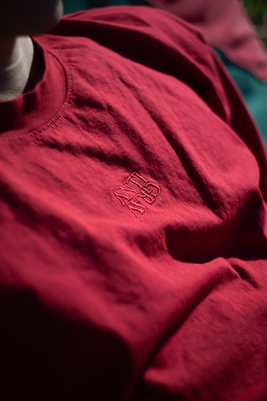 Stacked Embroidered Tee (Summer Haze)