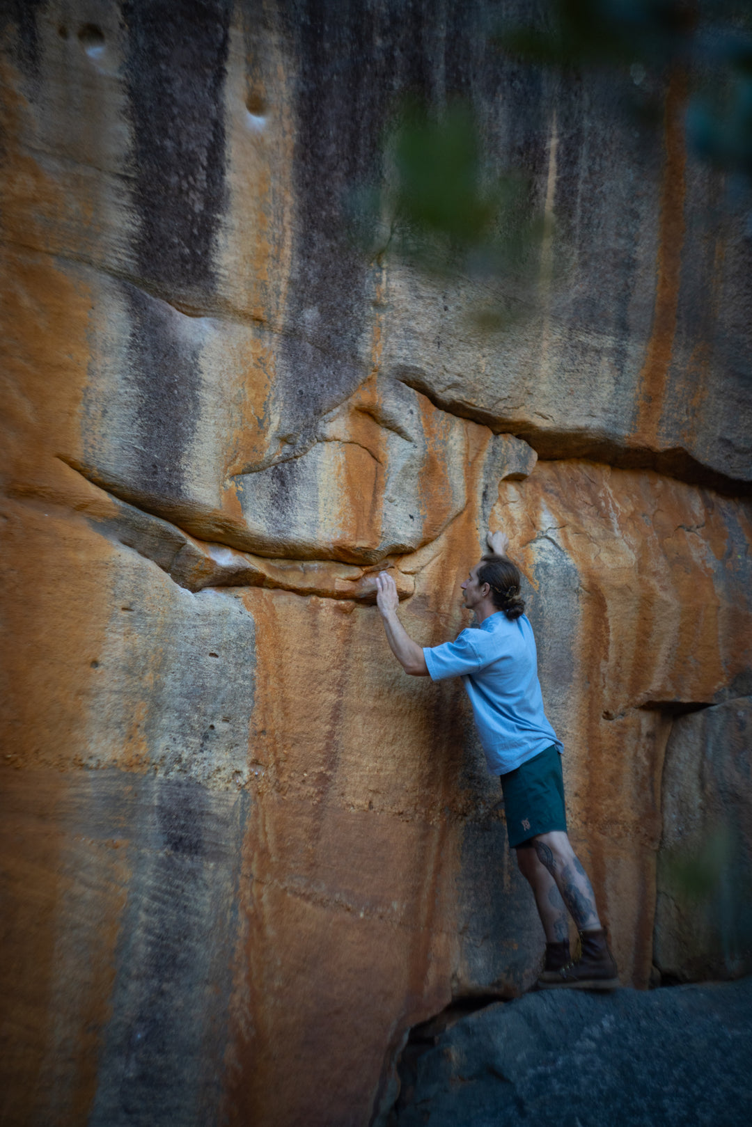 Stacked Embroidered Tee (Summer Haze)