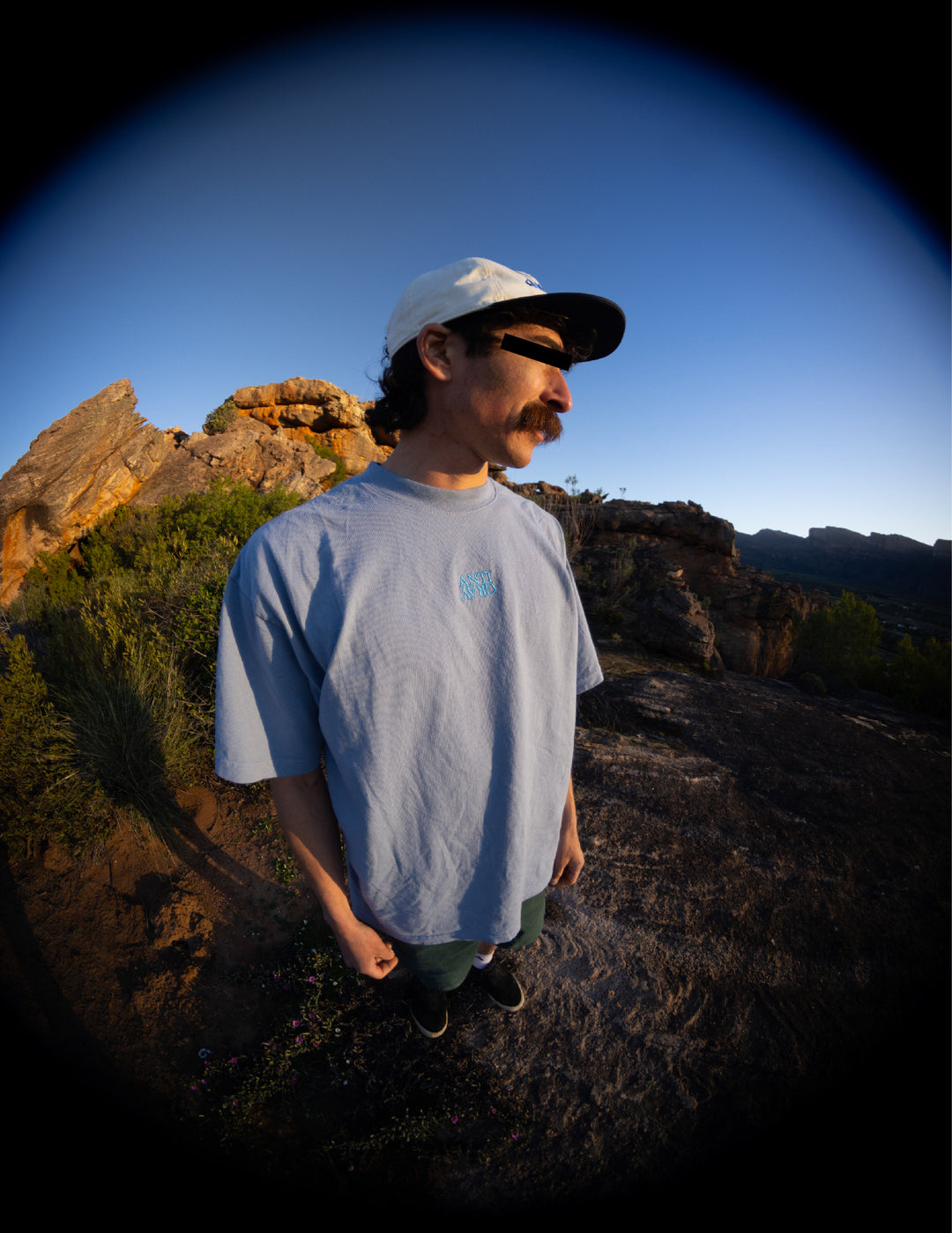 Stacked Embroidered Tee (Summer Haze)