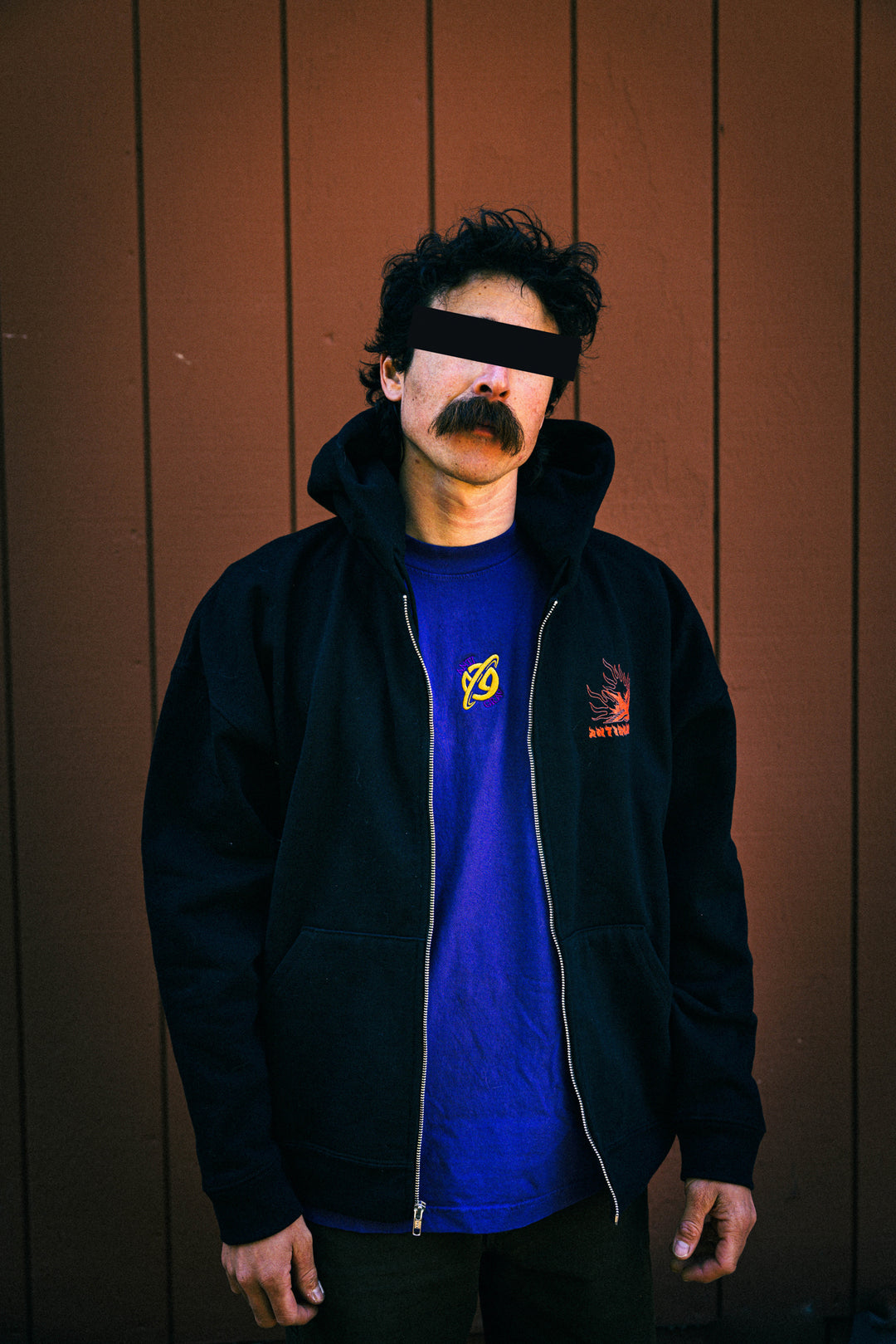 Down in Flames Heavy Zip Hoody