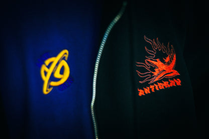 Down in Flames Heavy Zip Hoody